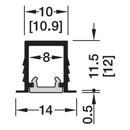 LOOX5 1104 ALU PROFILE 3000 SLV