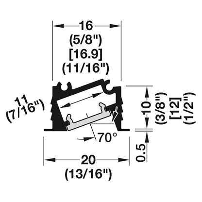 LOOX5 1106 ALU PROFILE 3000 SLV