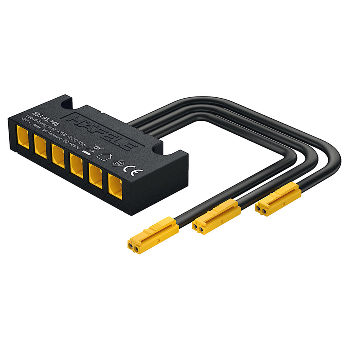 Loox5 Con Msh 6-Way Distr Adp 12V/60W RG by HAFELE UK LTD
