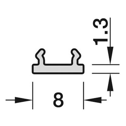 LOOX REPLACEMENT PROFILE 08 WHI