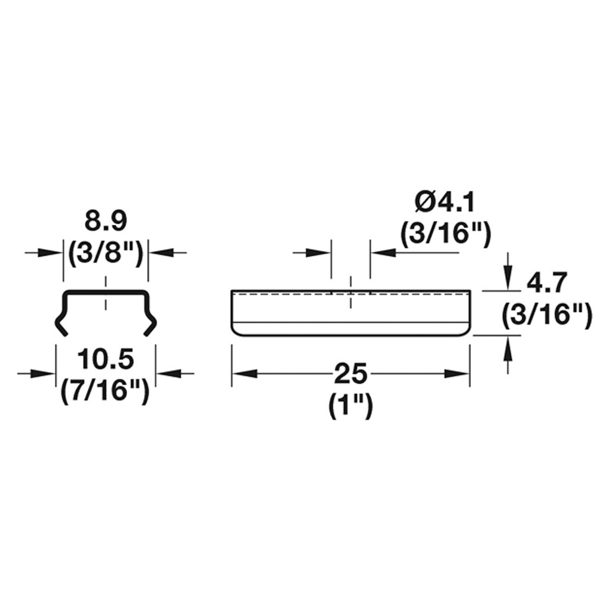 LOOX5 2103-4 MOUNTING BRACKETx10 SS