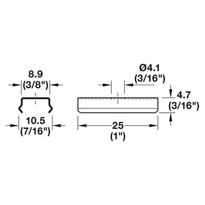 LOOX5 2103-4 MOUNTING BRACKETx10 SS