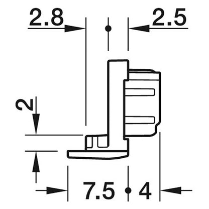 LOOX5 1104 PROFILE END CAPx10 SLV
