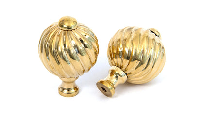 SPIRAL CABINET KNOB 32x45 PBR - 83550 by MARCHES (ANVIL) ARCHITECTURAL HARDWARE