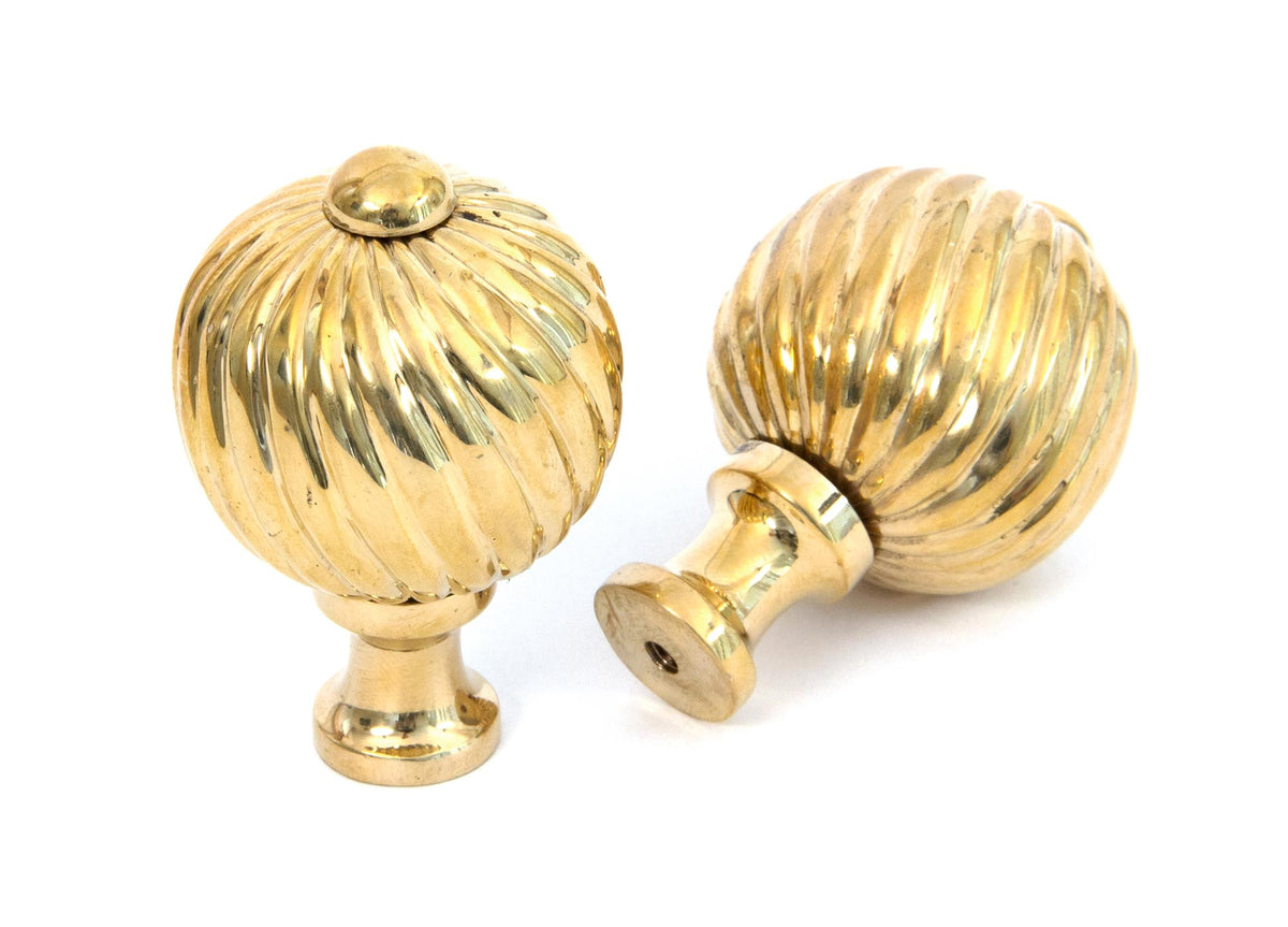 SPIRAL CABINET KNOB 38x58 PBR - 83551 by MARCHES (ANVIL) ARCHITECTURAL HARDWARE