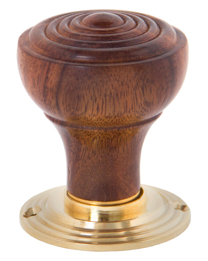 RINGED WOODEN MORTICE/RIM KNOB 54x70x56 RWD - 83562 by MARCHES (ANVIL) ARCHITECTURAL HARDWARE
