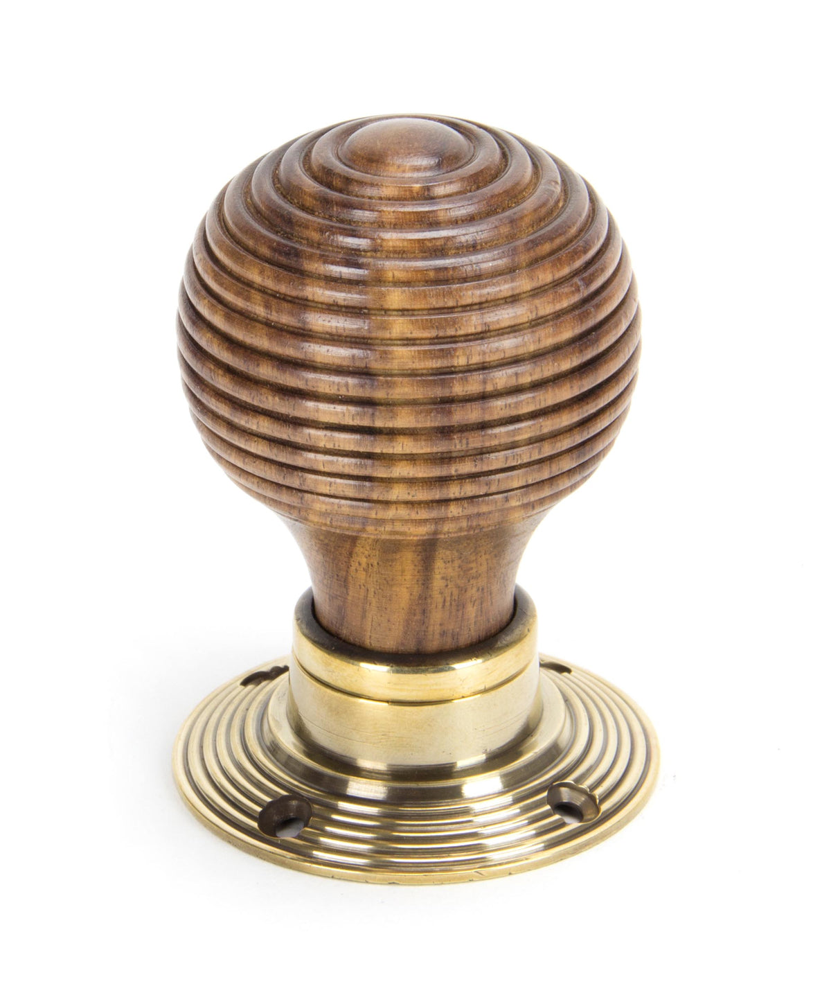 WOODEN BEEHIVE MORTICE/RIM KNOB 54x83x58 RWD/AGBR - 83573 by MARCHES (ANVIL) ARCHITECTURAL HARDWARE