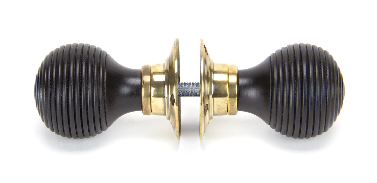 WOODEN BEEHIVE MORTICE/RIM KNOB 54x83x58 EBO/AGBR - 83574 by MARCHES (ANVIL) ARCHITECTURAL HARDWARE