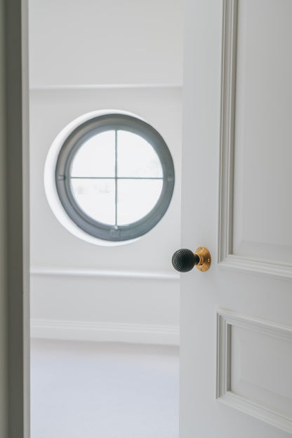 WOODEN BEEHIVE MORTICE/RIM KNOB 54x83x58 EBO/AGBR - 83574 by MARCHES (ANVIL) ARCHITECTURAL HARDWARE