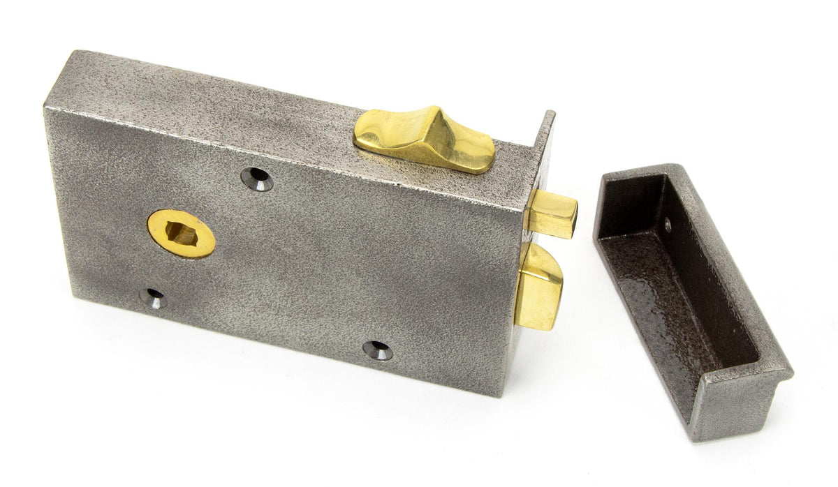 BATHROOM LATCH LH 128x79x22 IRON - 83575 by MARCHES (ANVIL) ARCHITECTURAL HARDWARE