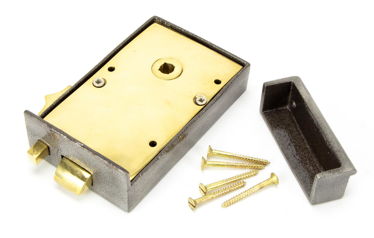 BATHROOM LATCH LH 128x79x22 IRON - 83575 by MARCHES (ANVIL) ARCHITECTURAL HARDWARE