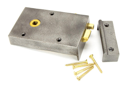 BATHROOM LATCH LH 128x79x22 IRON - 83575 by MARCHES (ANVIL) ARCHITECTURAL HARDWARE
