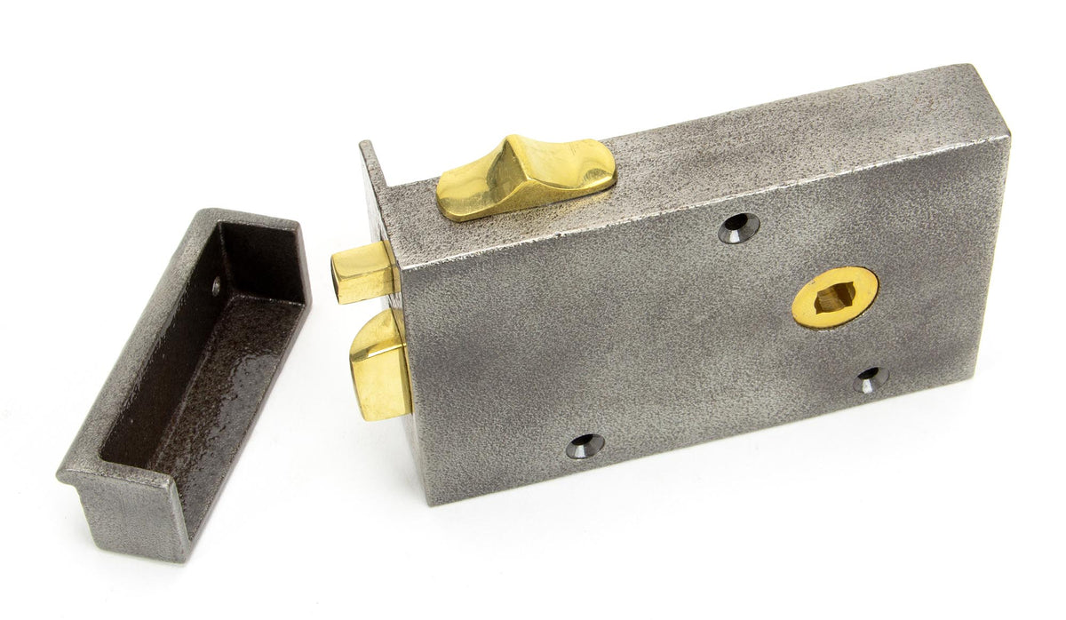 BATHROOM LATCH RH 128x79x22 IRON - 83576 by MARCHES (ANVIL) ARCHITECTURAL HARDWARE
