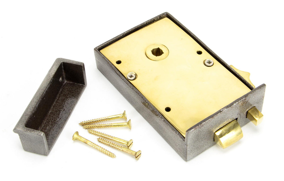 BATHROOM LATCH RH 128x79x22 IRON - 83576 by MARCHES (ANVIL) ARCHITECTURAL HARDWARE