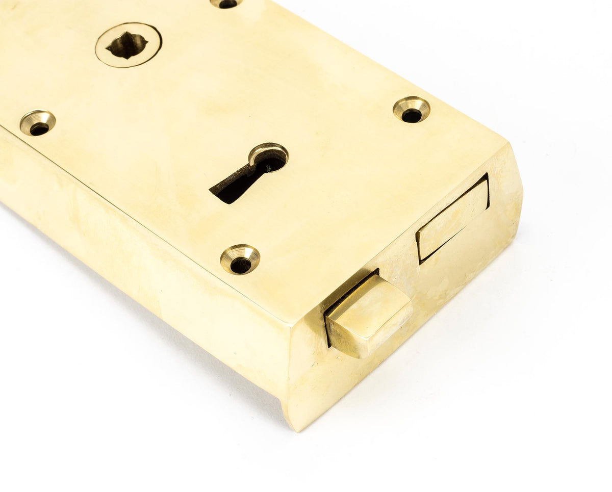 RIM LOCK SMALL LH 140x86x25 PBR - 83577 by MARCHES (ANVIL) ARCHITECTURAL HARDWARE