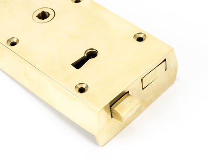 RIM LOCK SMALL LH 140x86x25 PBR - 83577 by MARCHES (ANVIL) ARCHITECTURAL HARDWARE