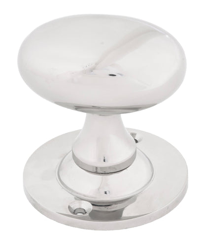 OVAL MORTICE/RIM KNOB 57x65x58 PNP - 83629 by MARCHES (ANVIL) ARCHITECTURAL HARDWARE