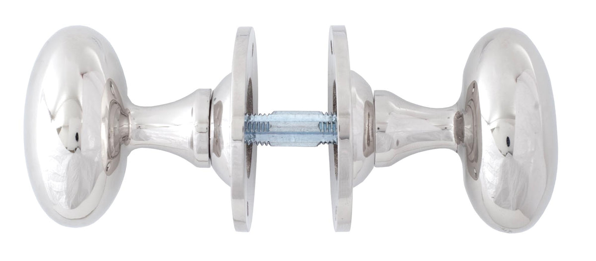 OVAL MORTICE/RIM KNOB 57x65x58 PNP - 83629 by MARCHES (ANVIL) ARCHITECTURAL HARDWARE