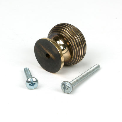 BEEHIVE CABINET KNOB 30x29 AGBR - 83865 by MARCHES (ANVIL) ARCHITECTURAL HARDWARE