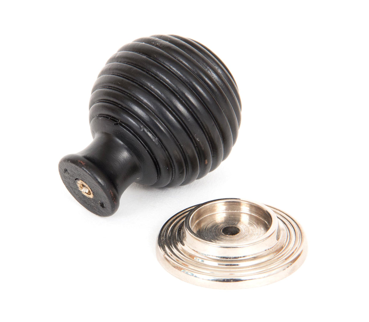 WOODEN BEEHIVE CABINET KNOB 38x55 EBO/PNP - 83870 by MARCHES (ANVIL) ARCHITECTURAL HARDWARE