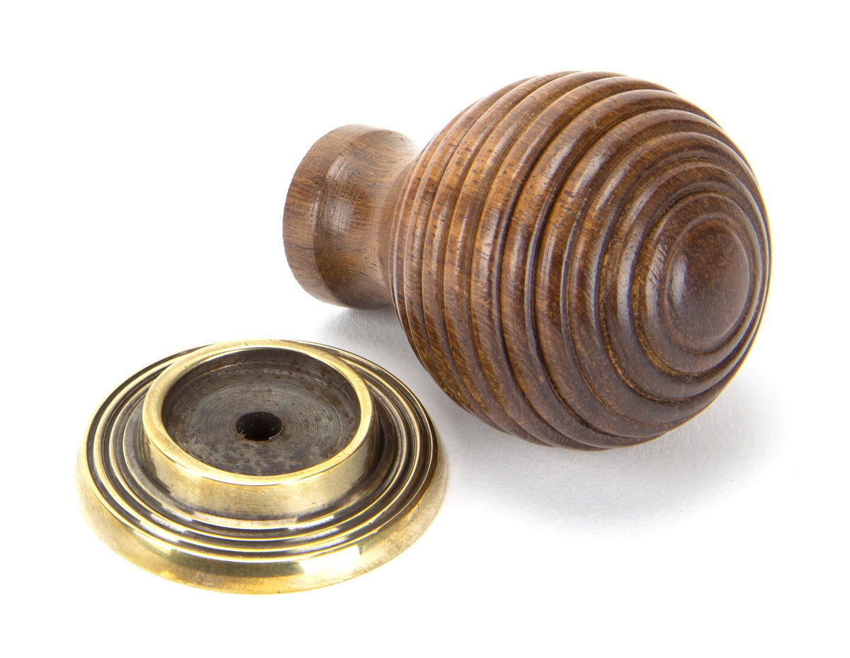 WOODEN BEEHIVE CABINET KNOB 38x55 RWD/ABR - 83876 by MARCHES (ANVIL) ARCHITECTURAL HARDWARE
