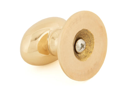 OVAL CABINET KNOB 40x27x40x43 PBR - 83879 by MARCHES (ANVIL) ARCHITECTURAL HARDWARE