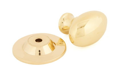 OVAL CABINET KNOB 33x22x37x36 PBR - 83885 by MARCHES (ANVIL) ARCHITECTURAL HARDWARE