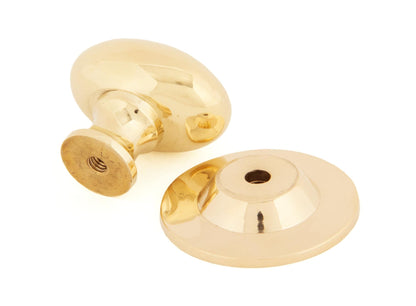 OVAL CABINET KNOB 33x22x37x36 PBR - 83885 by MARCHES (ANVIL) ARCHITECTURAL HARDWARE