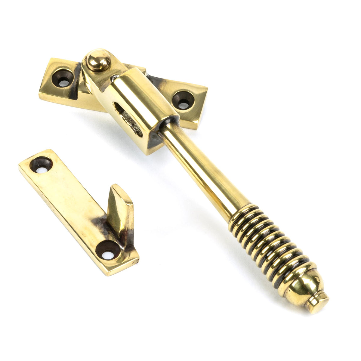 REEDED NIGHT-VENT LOCKING FASTENER 149x17x33 AGBR - 83911 by MARCHES (ANVIL) ARCHITECTURAL HARDWARE