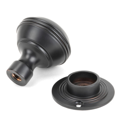 PRESTBURY MORTICE/RIM KNOB 50x64x50 AGBZ - 83945 by MARCHES (ANVIL) ARCHITECTURAL HARDWARE