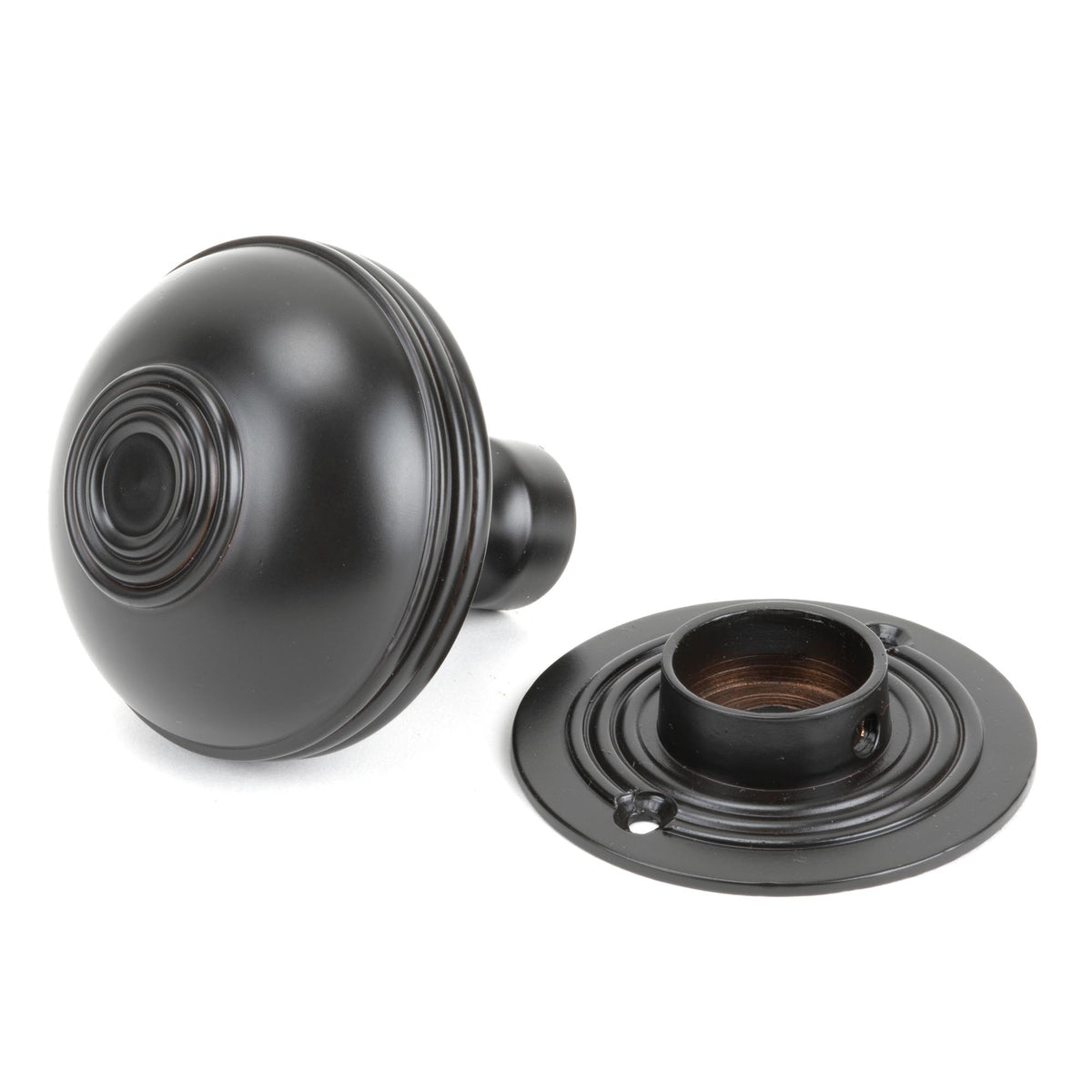 PRESTBURY MORTICE/RIM KNOB 63x71x63 AGBZ - 83946 by MARCHES (ANVIL) ARCHITECTURAL HARDWARE