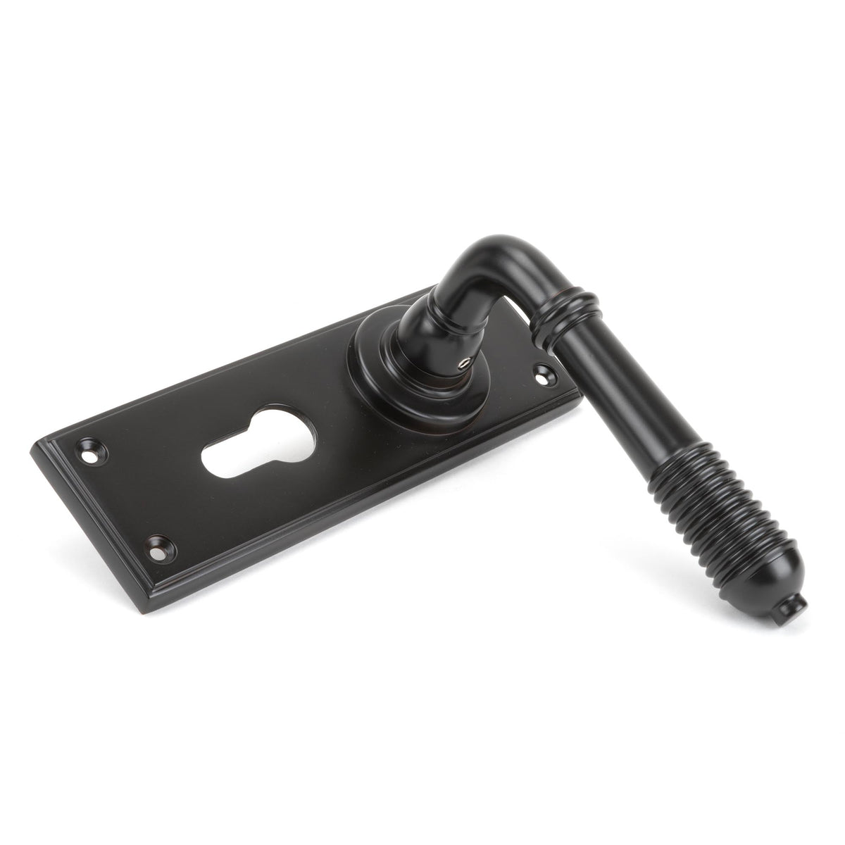 REEDED LEVER HANDLE EURO 123x152x70 AGBZ - 83956 by MARCHES (ANVIL) ARCHITECTURAL HARDWARE
