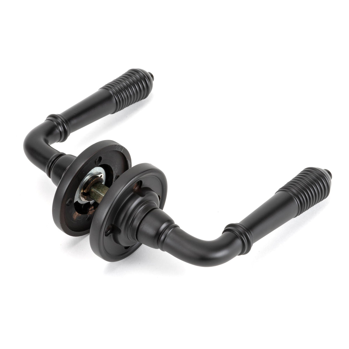 REEDED LEVER HANDLE+ROSE SPR 123x60x70 AGBZ - 83957 by MARCHES (ANVIL) ARCHITECTURAL HARDWARE