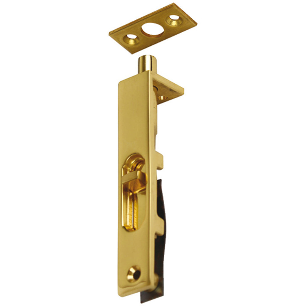 FLUSH FURN BOLT 14x77.5 BRS/PBR