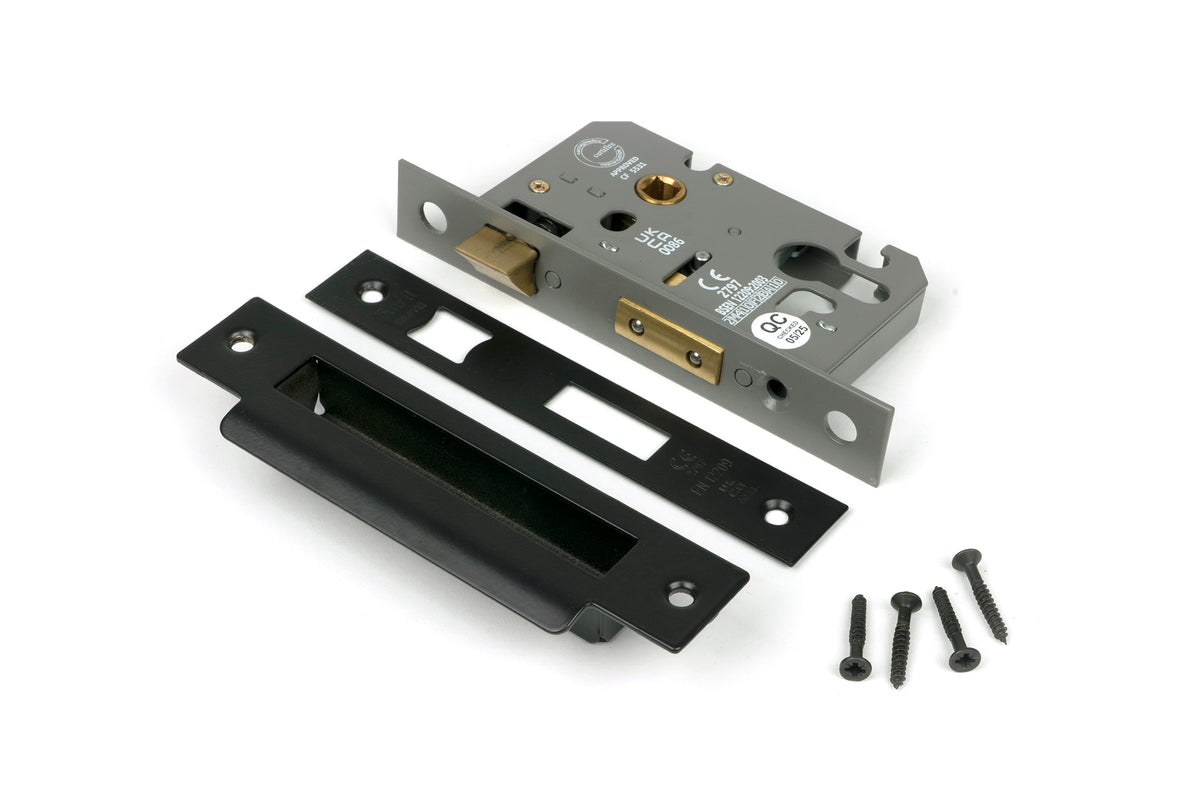 EURO SASH LOCK BS44 64 BLK - 90055 by MARCHES (ANVIL) ARCHITECTURAL HARDWARE