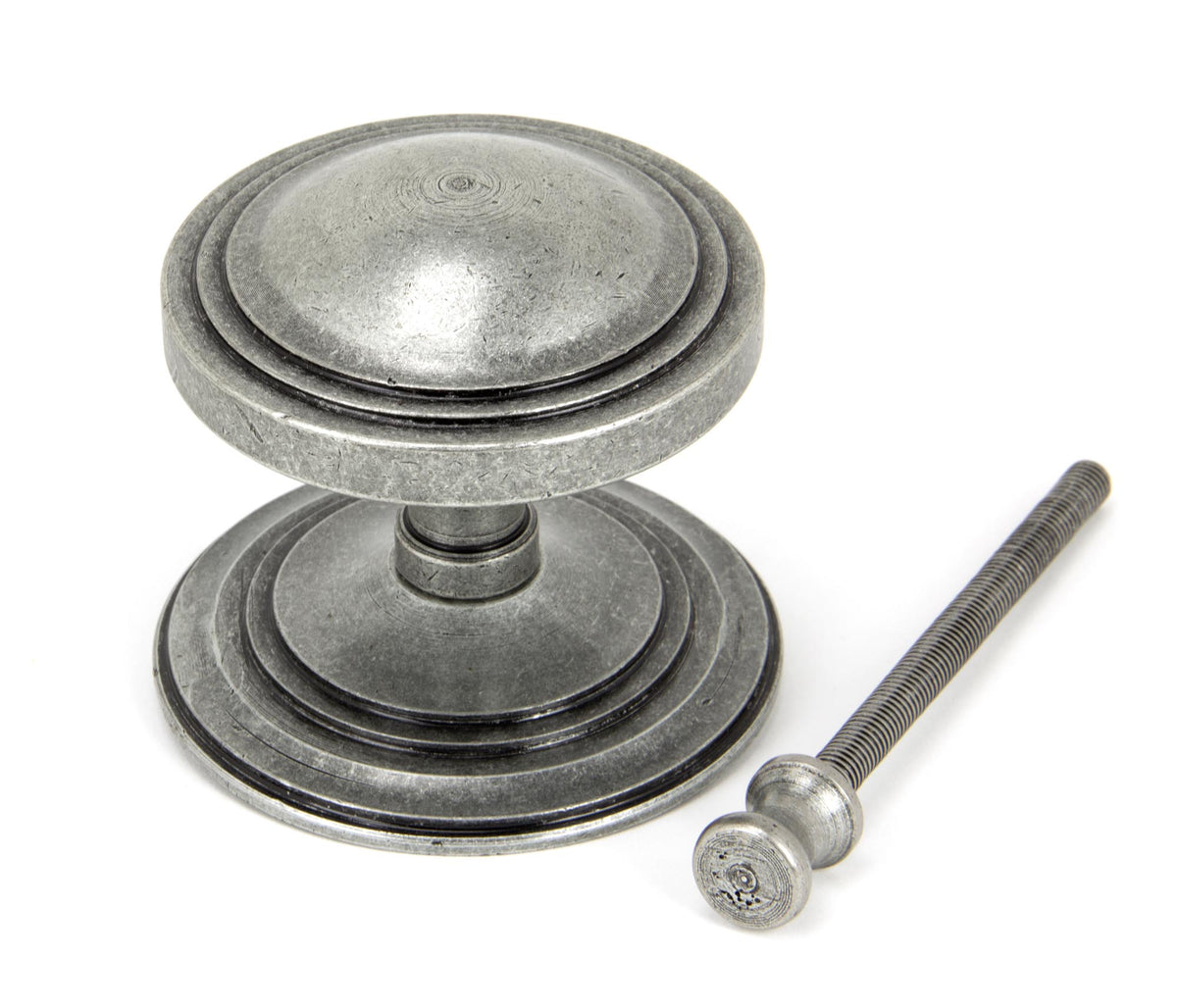 ART DECO CENTRE DOOR KNOB 81x78x90 PEW - 90069 by MARCHES (ANVIL) ARCHITECTURAL HARDWARE