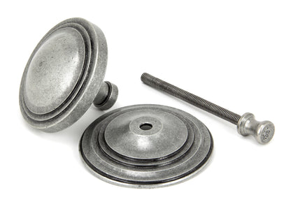 ART DECO CENTRE DOOR KNOB 81x78x90 PEW - 90069 by MARCHES (ANVIL) ARCHITECTURAL HARDWARE