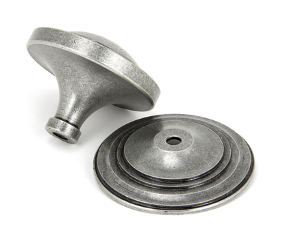 ART DECO CENTRE DOOR KNOB 81x78x90 PEW - 90069 by MARCHES (ANVIL) ARCHITECTURAL HARDWARE