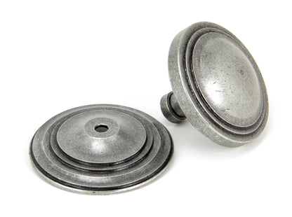 ART DECO CENTRE DOOR KNOB 81x78x90 PEW - 90069 by MARCHES (ANVIL) ARCHITECTURAL HARDWARE