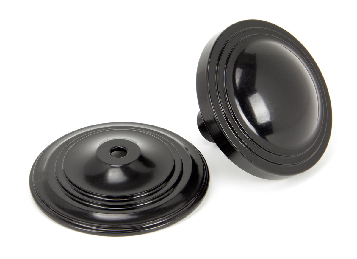 ART DECO CENTRE DOOR KNOB 81x78x90 BLK - 90070 by MARCHES (ANVIL) ARCHITECTURAL HARDWARE