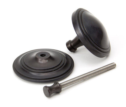 ART DECO CENTRE DOOR KNOB 81x78x90 AGBZ - 90072 by MARCHES (ANVIL) ARCHITECTURAL HARDWARE