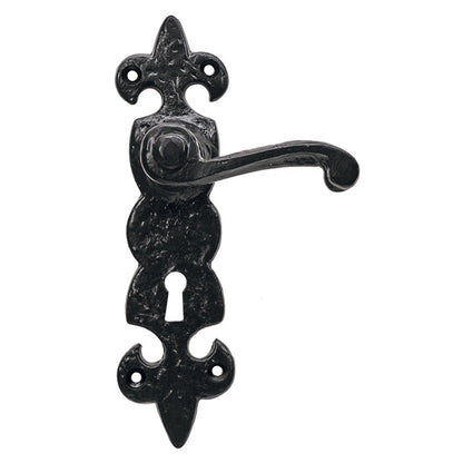 FLEUR-DE-LYS LEVER HANDLE LOCK CI/ABK