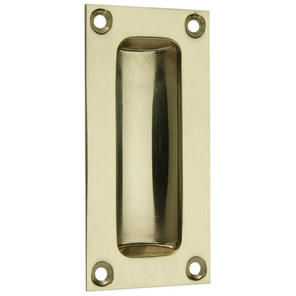 FLUSH PULL HANDLE 89x42 BRS/SCP