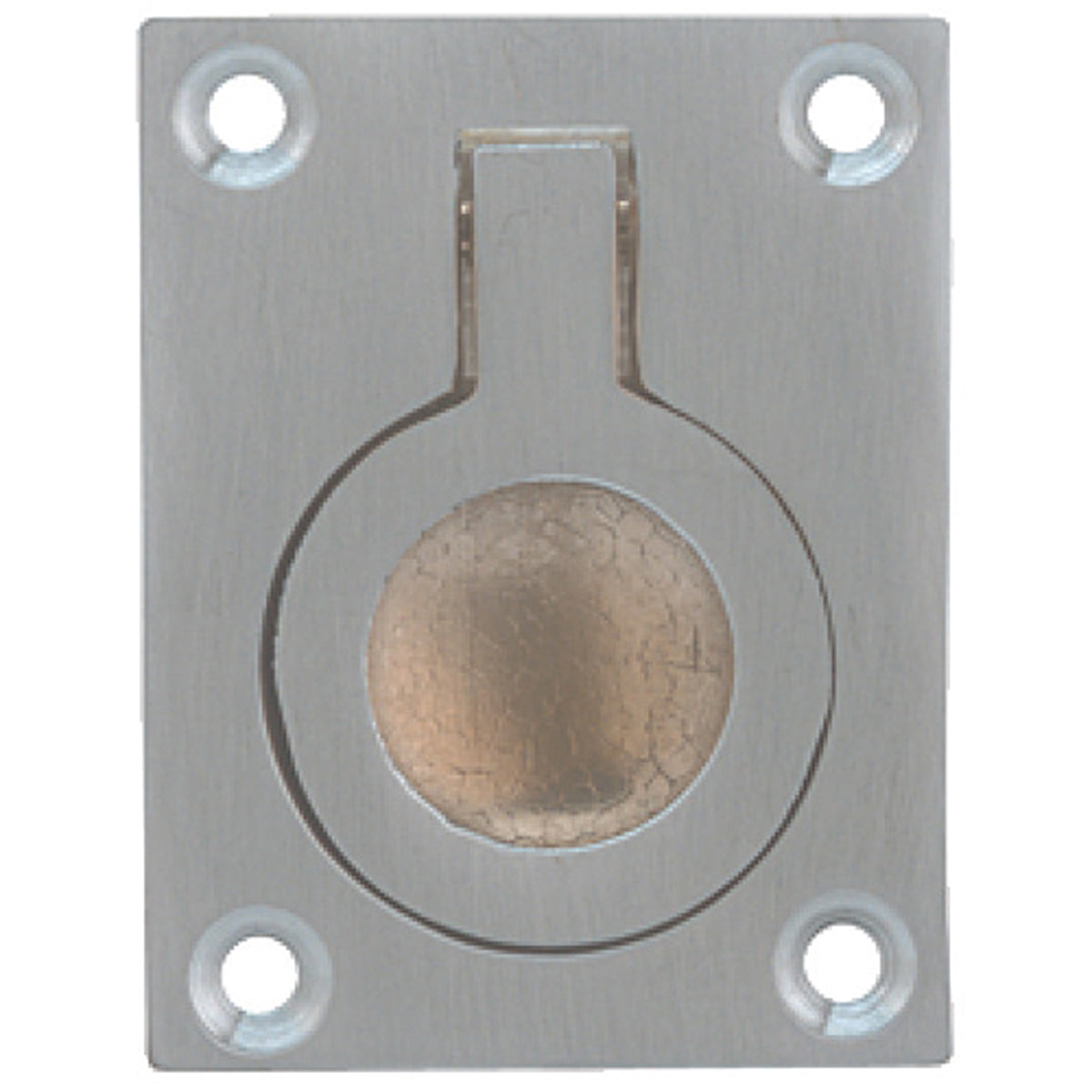 FLUSH RING PULL HAND 38x50 BRS/SCP