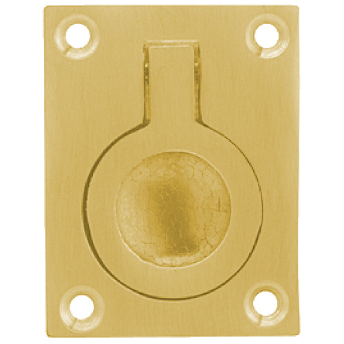 FLUSH RING PULL HAND 38x50 BRS/POL