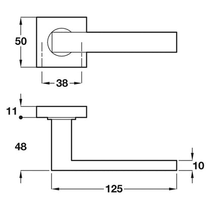 STARTEC METRO LHANDLE 50x125 304SSS