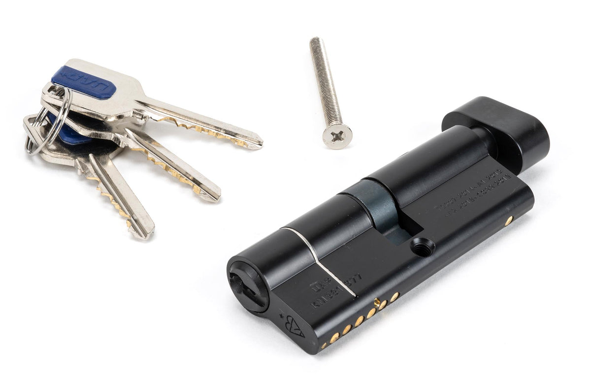EURO CYLINDER/THUMBTURN 6PIN DIFFER 40/40 BLK - 90234 by MARCHES (ANVIL) ARCHITECTURAL HARDWARE