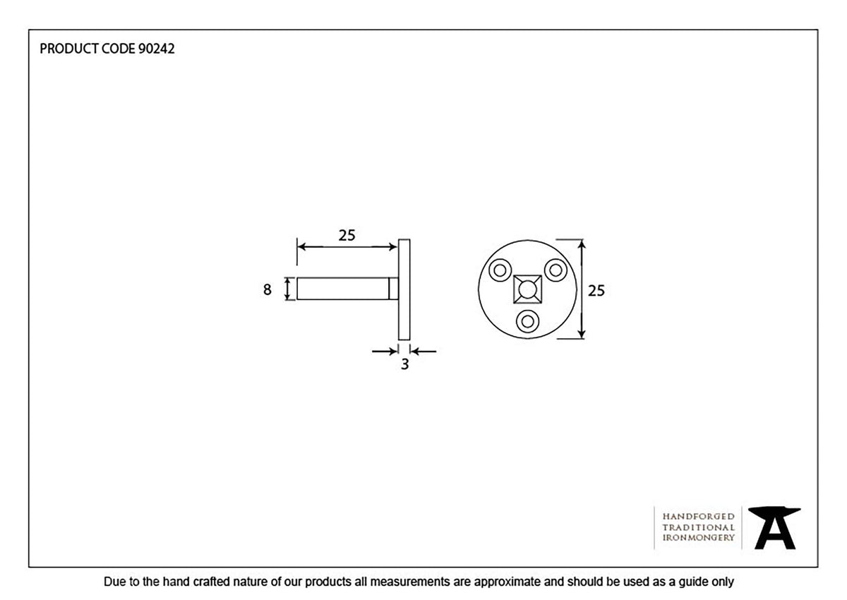 TAYLOR SPINDLE 25x8 - 90242 by MARCHES (ANVIL) ARCHITECTURAL HARDWARE