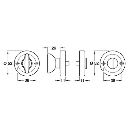 STARTEC SPACE ESC WC D52 304SSS