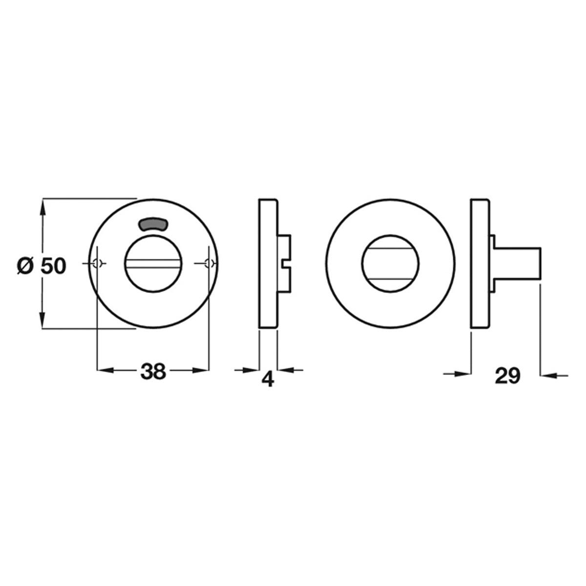EMERGENCY RELEASE+TURN D50x6 ST/SAT